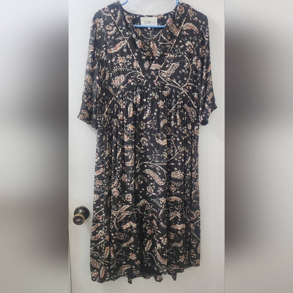 Ba&sh Floral Dress, Size 1, Viscose.